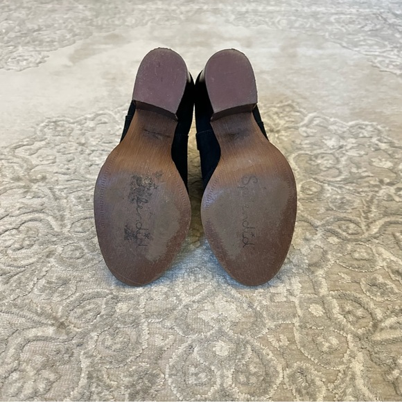 Black Splendid Suede Ankle Boots - Picture 7 of 16